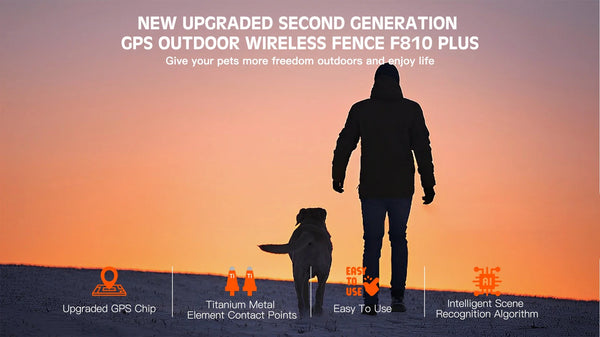 Wireless GPS Dog Boundary Fence Collar