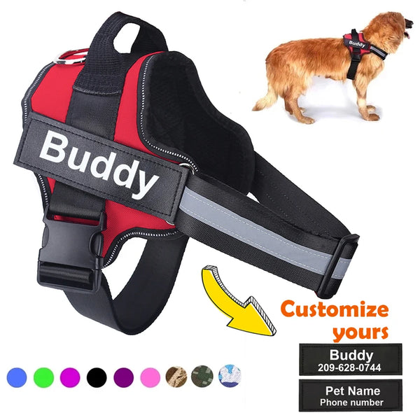 No-Pull Reflective Dog Harness